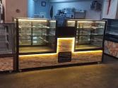 Desenli Yaş Pasta ve Kuru Pasta Dolap Takımı / pasta dolabı